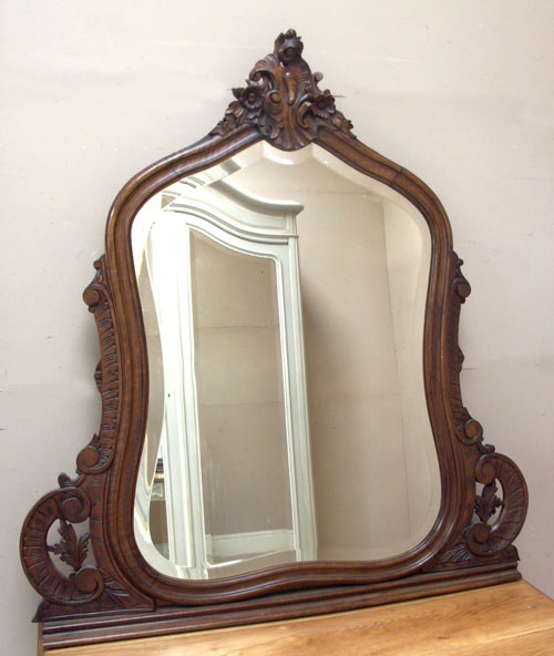old french rococo style overmantle mirror